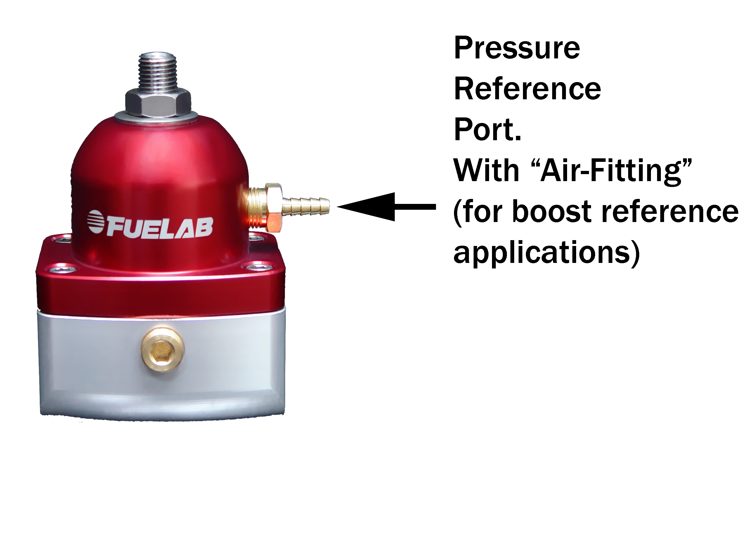 PQY 12-880 Return Style Fuel Pressure Regulator – 6AN Ports, 1:1 Boost Reference, With Gauge & Bolt (Selong FPR98S)