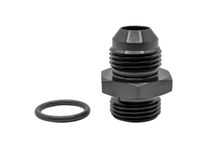 Fuelab - 72102 Port Fitting, Standard, -8AN ORB to -8AN 37 flare