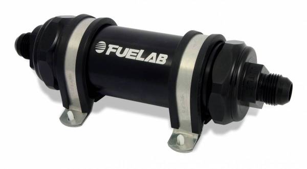 Fuelab - 10AN 10-Micron High Flow Long Fuel Filter with Check Valve - 85802