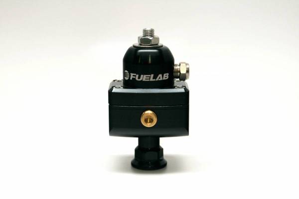 Fuelab - Mini Fuel Pressure Regulator 6AN Inlet / (2) 6AN Outlets/ Large Seat / 4-12 PSI PSI - 57501