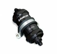 High Flow 30 Micron Inline Fuel Filter – Cleanable, 58mm, With AN6, AN8, AN10 Fittings (Universal)