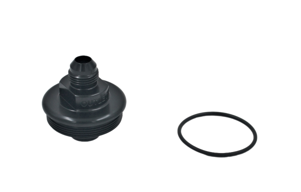 Fuelab - 6AN BLACK Fuel Filter Outlet Cap