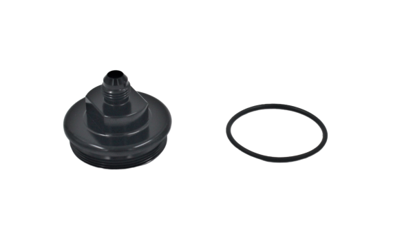 Fuelab - 6AN BLACK Fuel Filter Inlet Cap
