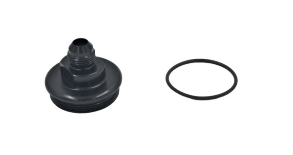Fuelab - 8AN BLACK Fuel Filter Inlet Cap